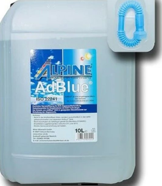 AdBlue Alpine 10L – Solution ECO pour moteurs Diesel SCR