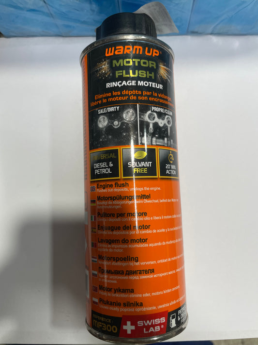 Warm Up® Motor Flush – Rinçage Moteur Essence & Diesel (Sans Solvant)