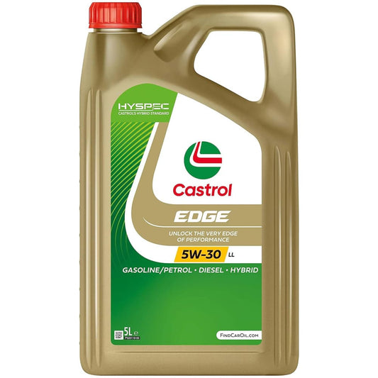 Castrol EDGE 5W-30 LL – Huile moteur haute performance pour essence, diesel et hybride